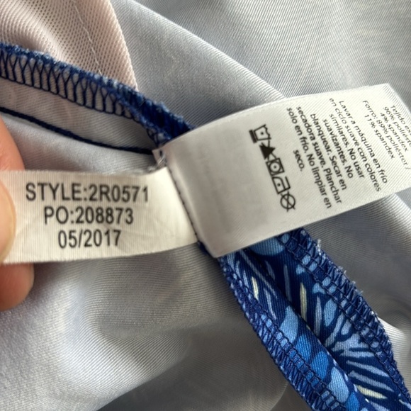 Vineyard Vines Royal Ocean Palmetto Print Tennis/Golf Skort. Size 4 - Picture 12 of 12